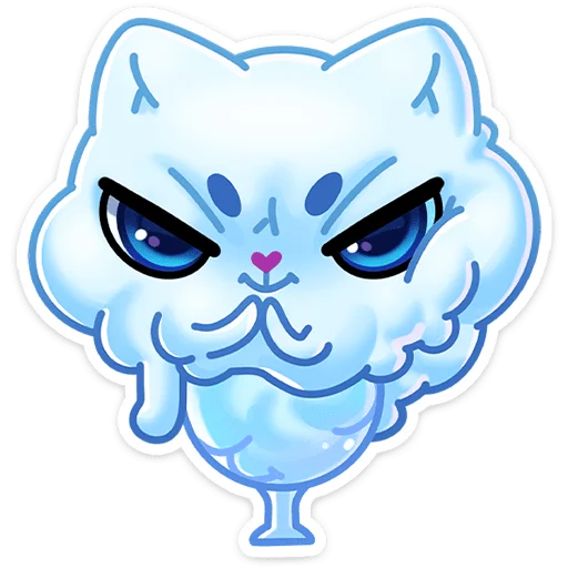 😈 Стикер «И второй стиль - Котялок в ведёрке» для Telegram