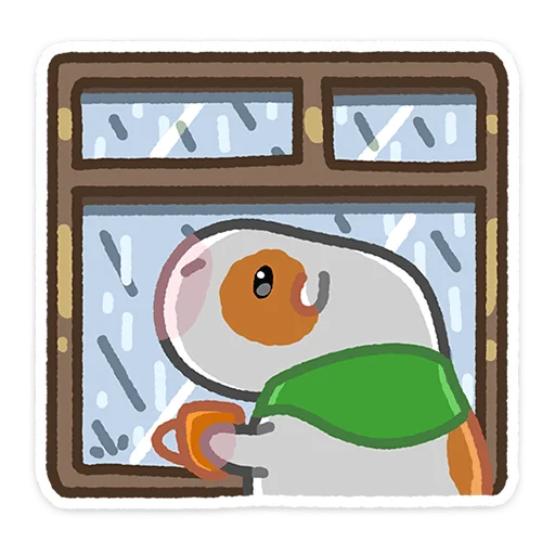 🌧 Стикер «Бутончик» для Telegram