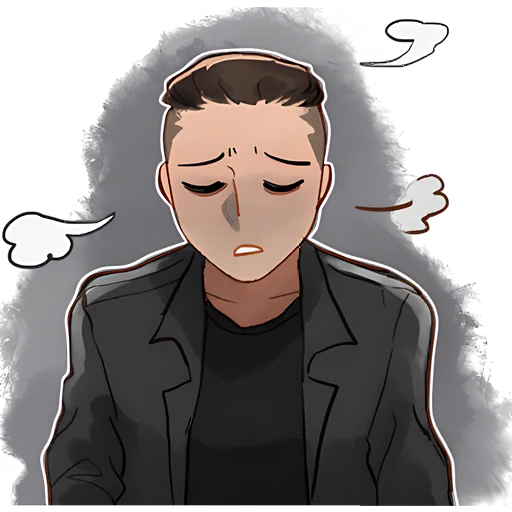 😞 Стикер «Будни Йоса» для Telegram