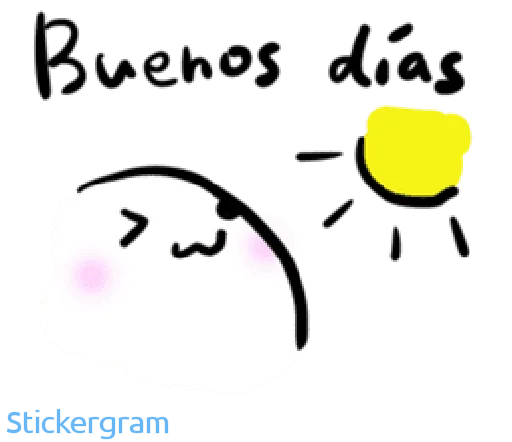 Стикерпак Buenos días/noches для Telegram