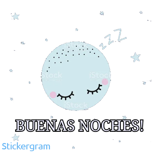 😌 Стикер «Buenos días/noches» для Telegram