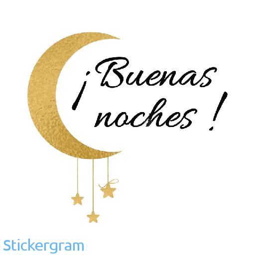 🌙 Стикер «Buenos días/noches» для Telegram