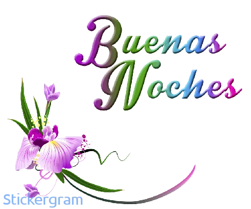 🌸 Стикер «Buenos días/noches» для Telegram