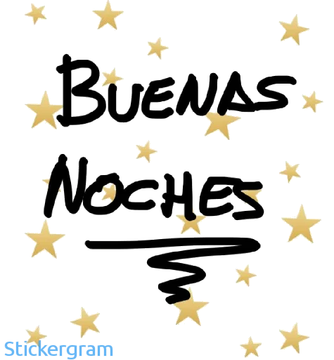 🌠 Стикер «Buenos días/noches» для Telegram