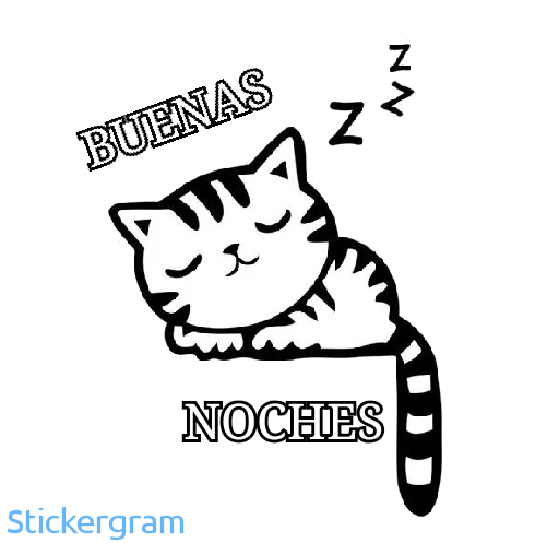 💤 Стикер «Buenos días/noches» для Telegram
