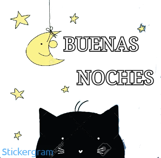 ⭐️ Стикер «Buenos días/noches» для Telegram
