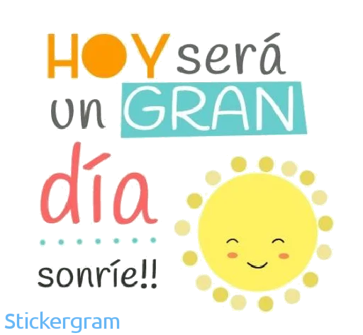 🔆 Стикер «Buenos días/noches» для Telegram
