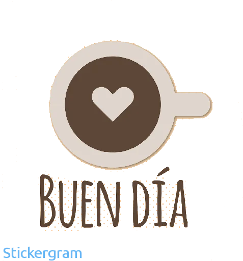 🤎 Стикер «Buenos días/noches» для Telegram