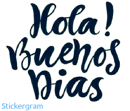 ☀️ Стикер «Buenos días/noches» для Telegram