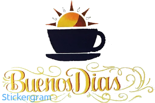 🔅 Стикер «Buenos días/noches» для Telegram