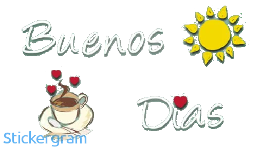 🔆 Стикер «Buenos días/noches» для Telegram