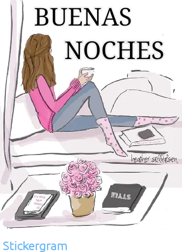 😴 Стикер «Buenos días/noches» для Telegram