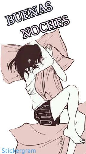 💤 Стикер «Buenos días/noches» для Telegram