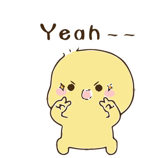 ✌ Стикер «Cute» для Telegram