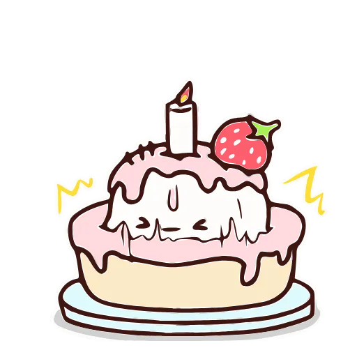 🎂 Стикер «Cute» для Telegram