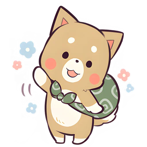 👋 Стикер «Красивый щенок» для Telegram
