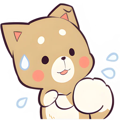 😊 Стикер «Красивый щенок» для Telegram