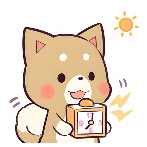 ⏳ Стикер «Красивый щенок» для Telegram