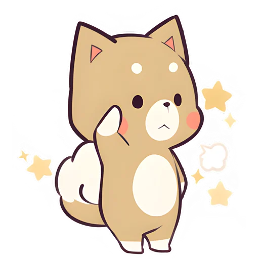 🫡 Стикер «Красивый щенок» для Telegram