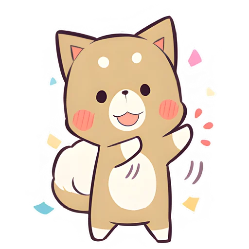 🕺 Стикер «Красивый щенок» для Telegram