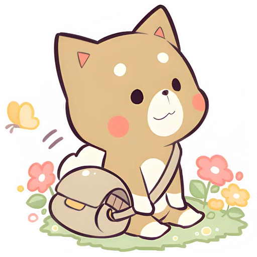 ☺️ Стикер «Красивый щенок» для Telegram