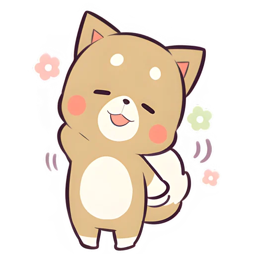 ☺️ Стикер «Красивый щенок» для Telegram