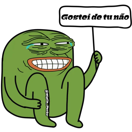 😂 Стикер «Bugado Pepe - 1K» для Telegram