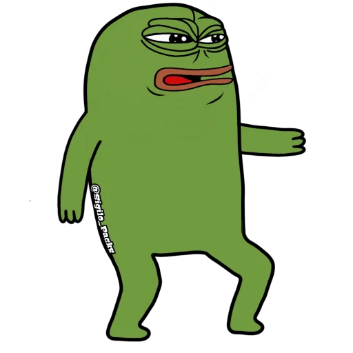 🤢 Стикер «Bugado Pepe - 1K» для Telegram