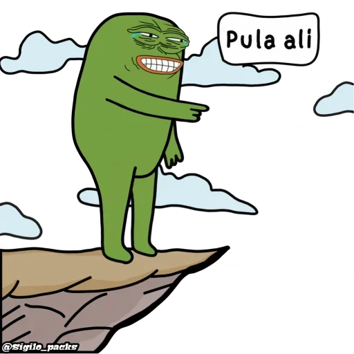 😂 Стикер «Bugado Pepe - 1K» для Telegram