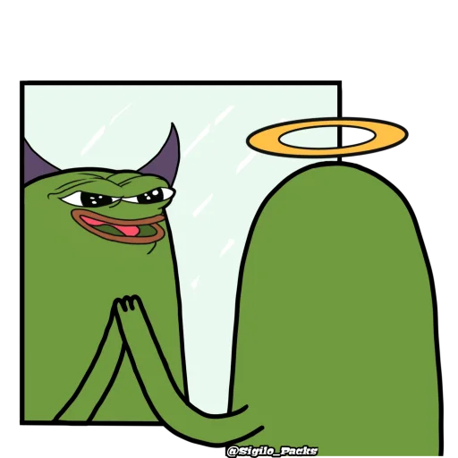 😈 Стикер «Bugado Pepe - 1K» для Telegram