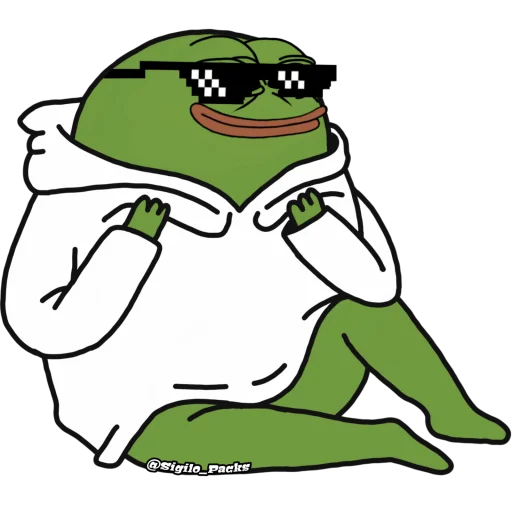 😎 Стикер «Bugado Pepe - 1K» для Telegram