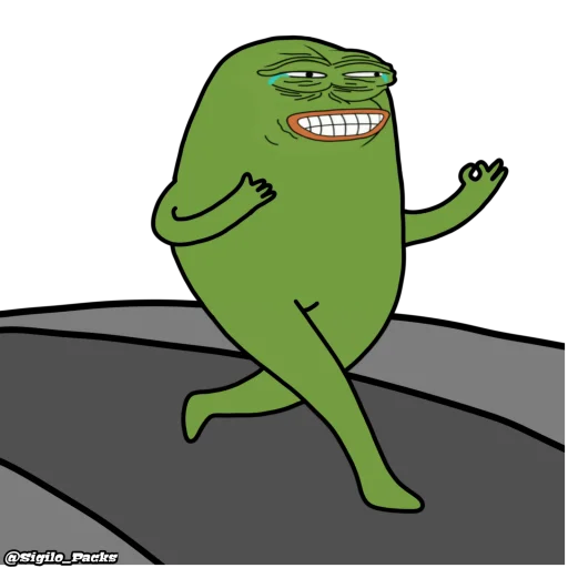 🤣 Стикер «Bugado Pepe - 1K» для Telegram