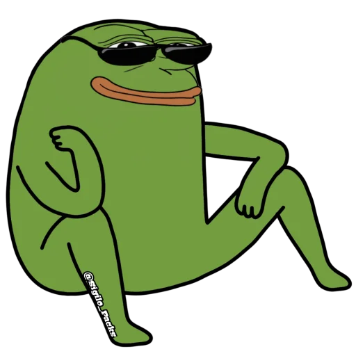 😎 Стикер «Bugado Pepe - 1K» для Telegram