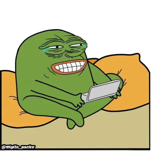😂 Стикер «Bugado Pepe - 1K» для Telegram