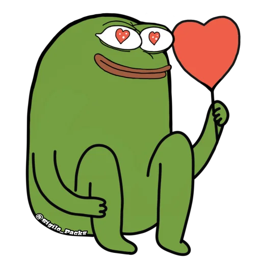 😍 Стикер «Bugado Pepe - 1K» для Telegram
