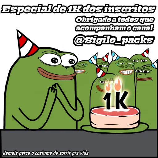 🎉 Стикер «Bugado Pepe - 1K» для Telegram
