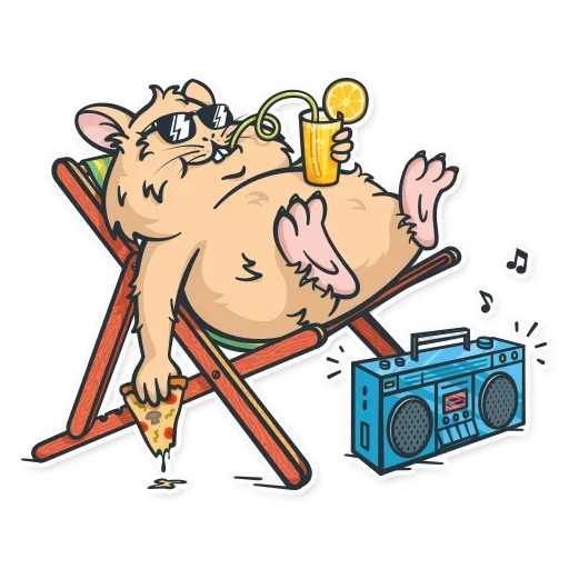 😚 Стикер «Бухой нарвал» для Telegram