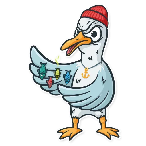 😚 Стикер «Бухой нарвал» для Telegram