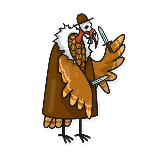😜 Стикер «Бухой нарвал» для Telegram