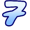7️⃣ Эмодзи «Голубенькие буквы» для Telegram