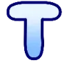 ✨ Эмодзи «Голубенькие буквы» для Telegram