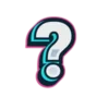 ❓ Эмодзи «Буквы и цифры голубого цвета» для Telegram