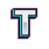 😊 Эмодзи «Буквы и цифры голубого цвета» для Telegram