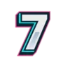 7️⃣ Эмодзи «Буквы и цифры голубого цвета» для Telegram