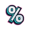 😊 Эмодзи «Буквы и цифры голубого цвета» для Telegram