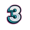3️⃣ Эмодзи «Буквы и цифры голубого цвета» для Telegram