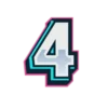 4️⃣ Эмодзи «Буквы и цифры голубого цвета» для Telegram