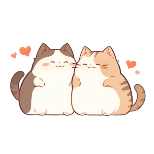 ❤️ Стикер «Булкокотики» для Telegram