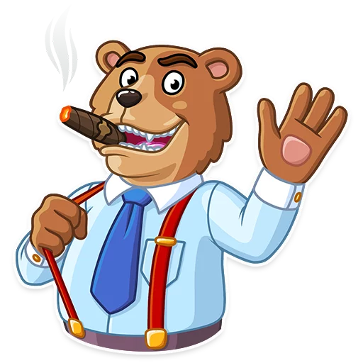 👋 Стикер «Bull & Bear» для Telegram