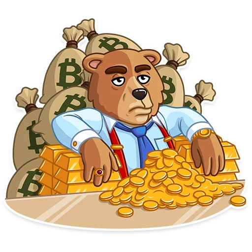 🤑 Стикер «Bull & Bear» для Telegram